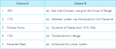 match the following chapter 3 history