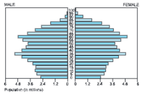japan's papulation pyramid