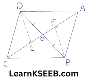 Areas of parallelogram and Triangles Exercise 9.3.6