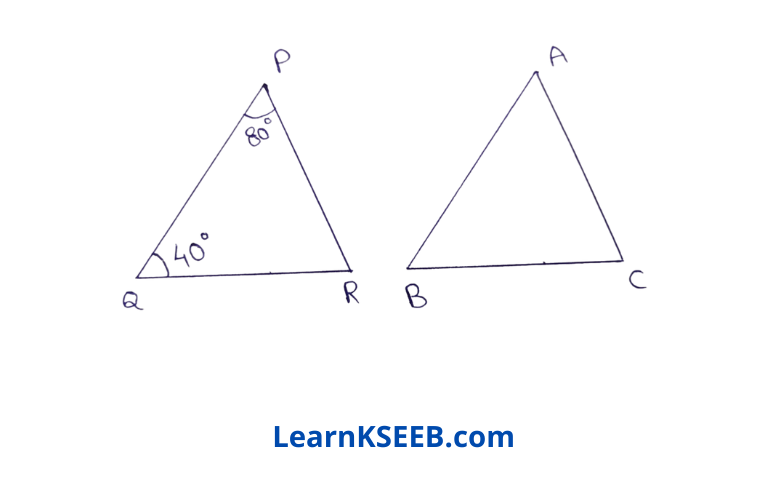 maths Triangles one mark question 9