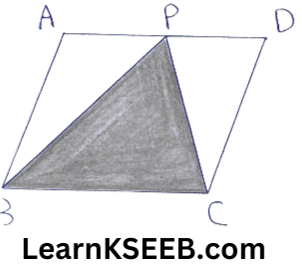 Areas of parallelogram and Triangles One Mark Questions 5.1