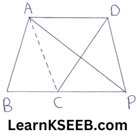 Areas of parallelogram and Triangles Two Mark Questions 2