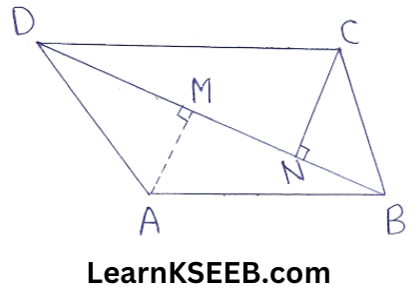 Areas of parallelogram and Triangles Two Mark Questions 3