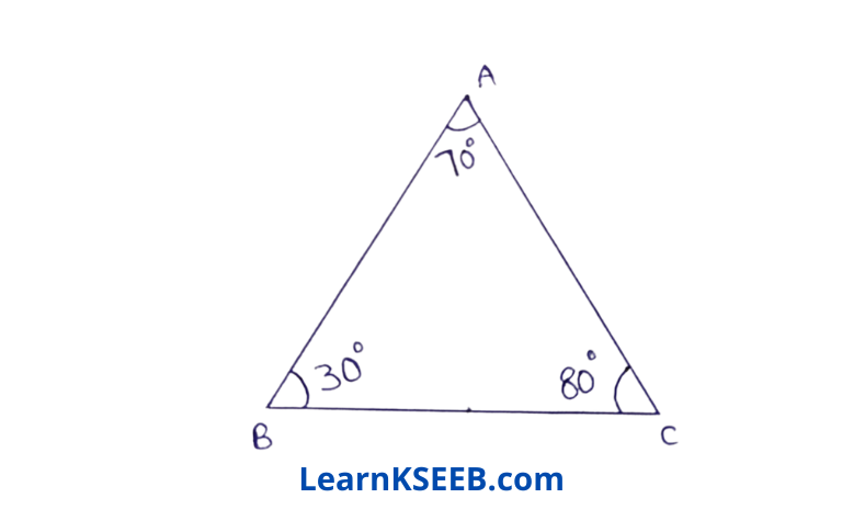 maths Triangles one mark question 6