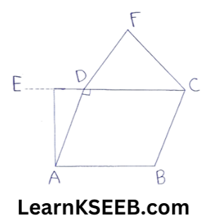 Areas of parallelogram and Triangles Two Mark Questions 5