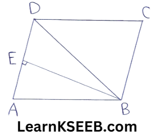 Areas of parallelogram and Triangles Two Mark Questions 7