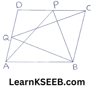 Areas of parallelogram and Triangles Exercise 9.2.3