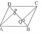 ABCD is a parallelogram and AP and CQ are perpendicular from vertices A and C on diagonal a BD S.T