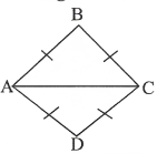 ABCD is a rhombus S.T. diagonal AC bisects ∠C as well as ∠A