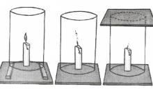 combustion and flame Experiment to show that air sir essential for burning