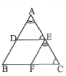 D is the midpoint of the side AB. DE || BC and EFIIAB