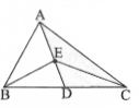 Triangle ABC, E is the midpoint of median AD