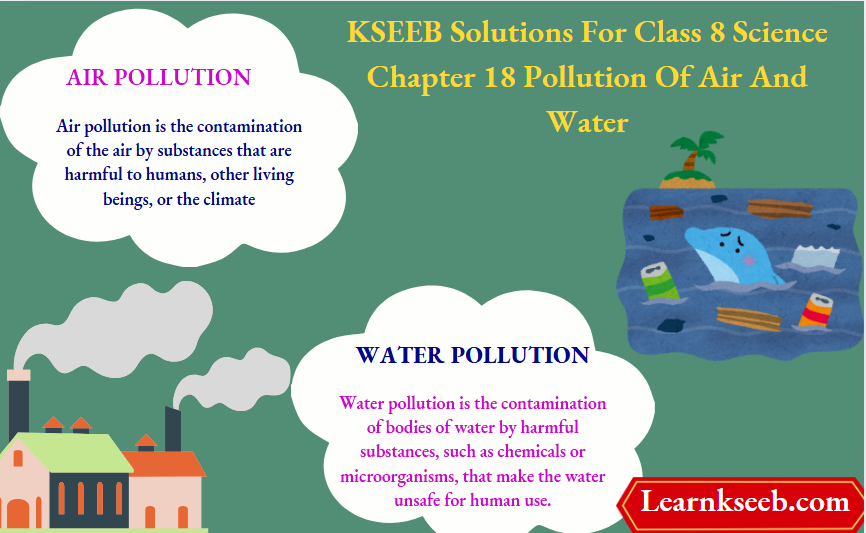 KSEEB Solutions For Class 8 Science Chapter 18 Pollution Of Air And Water