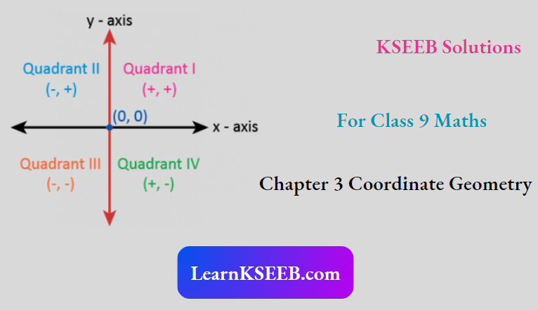 KSEEB Solutions For Class 9 Maths Chapter 3 Coordinate Geometry