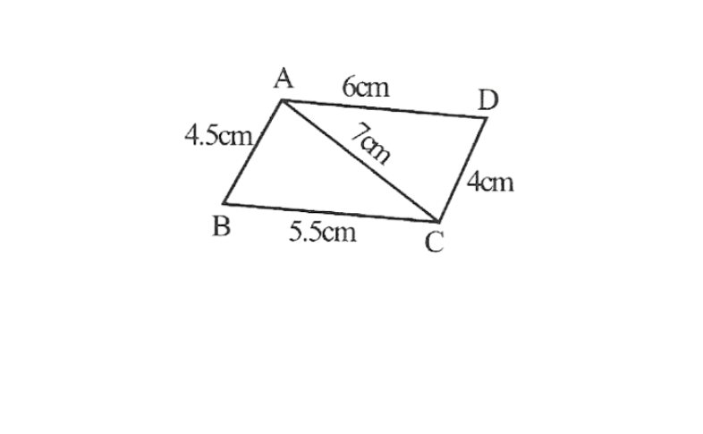 KSEEB Solutions For Class 8 Chapter 7 Practical Geometry Exercise 7.1 Question 1(1)