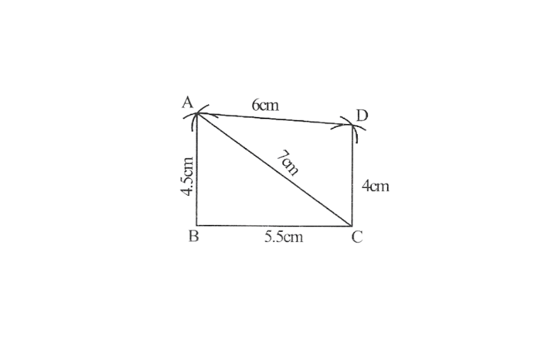 KSEEB Solutions For Class 8 Chapter 7 Practical Geometry Exercise 7.1 Question 1(2)