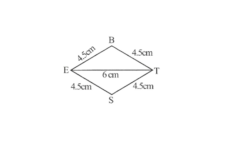 KSEEB Solutions For Class 8 Chapter 7 Practical Geometry Exercise 7.1 Question 4(1)