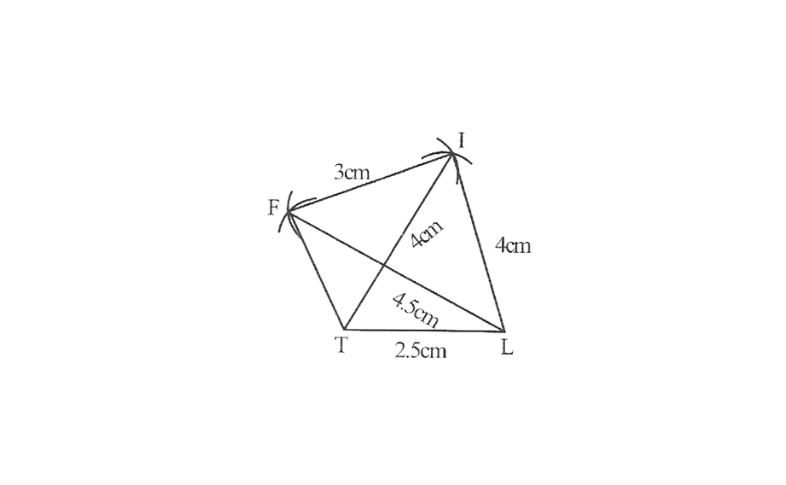 KSEEB Solutions For Class 8 Chapter 7 Practical Geometry Exercise 7.2 Question 1(2)