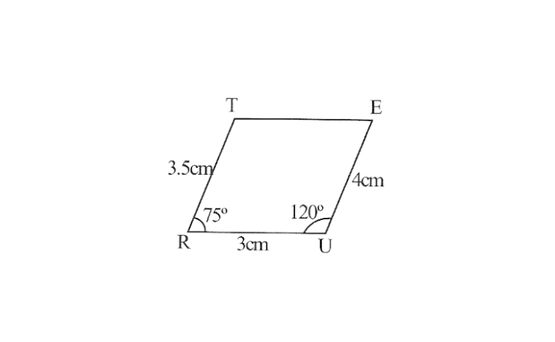 KSEEB Solutions For Class 8 Chapter 7 Practical Geometry Exercise 7.4 Question 2(1)