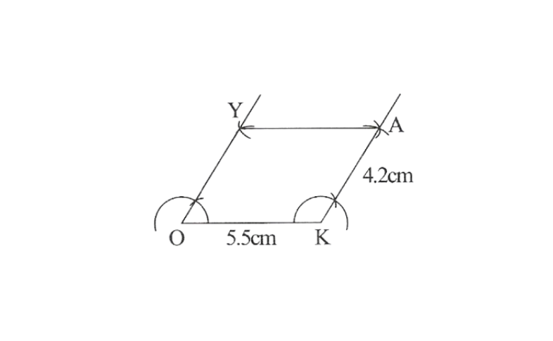 KSEEB Solutions For Class 8 Chapter 7 Practical Geometry Exercise 7.5 Question 4(2)