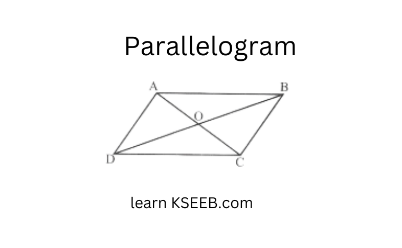 KSEEB Solutions For Class 8 Chapter 4 Understanding Quadrilaterals Parallelogram Diagram