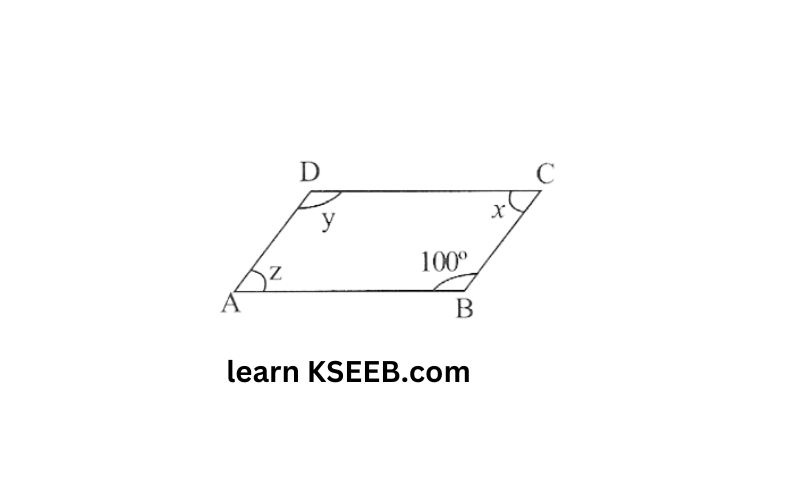 KSEEB Solutions For Class 8 Chapter 4 Understanding Quadrilaterls Exercise 4.3 Question 2(1)