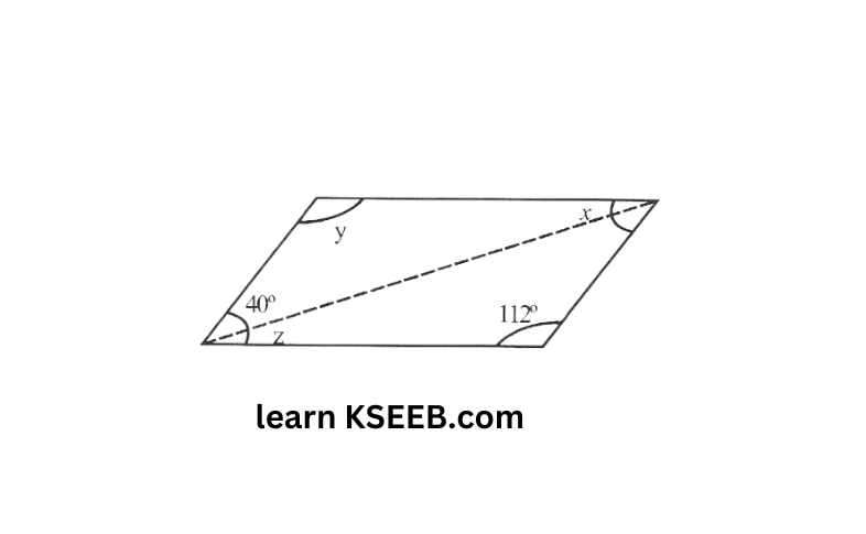 KSEEB Solutions For Class 8 Chapter 4 Understanding Quadrilaterls Exercise 4.3 Question 2(5)