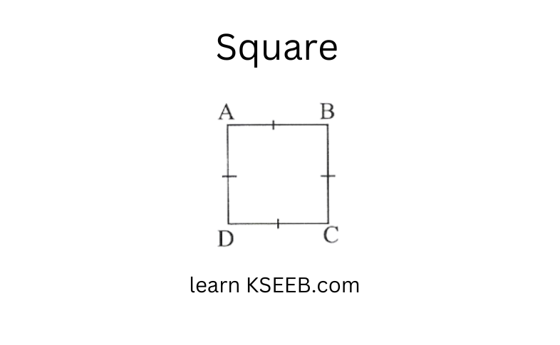 KSEEB Solutions For Class 8 Chapter 4 Understanding Quadrilaterals Square diagram
