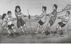  Friction playing tug a war