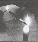 combustion and flame light a candle