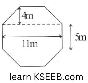 KSEEB Solutions For Class 8 Maths Chapter 16 Mensuration Exercise 16.2 Question 9(1)