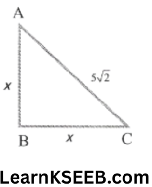 KSEEB Solutions For Class 9 Maths Chapter 12 Heron's Formula One Mark Questions 2