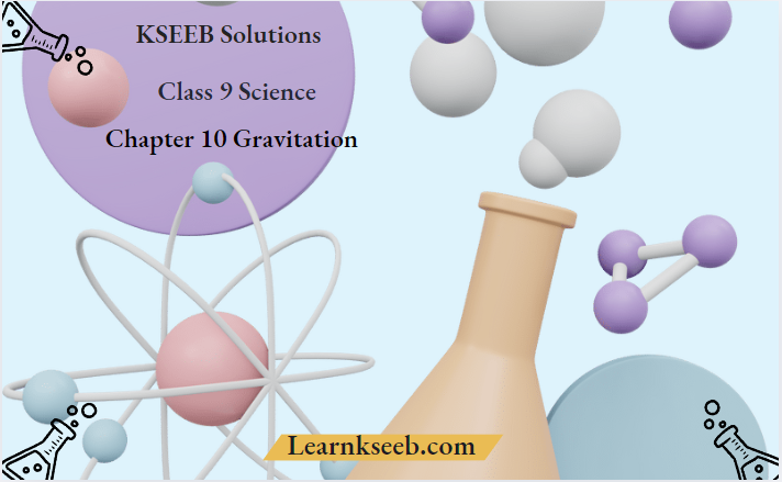 KSEEB Solutions For Class 9 Science Chapter 10 Gravitation