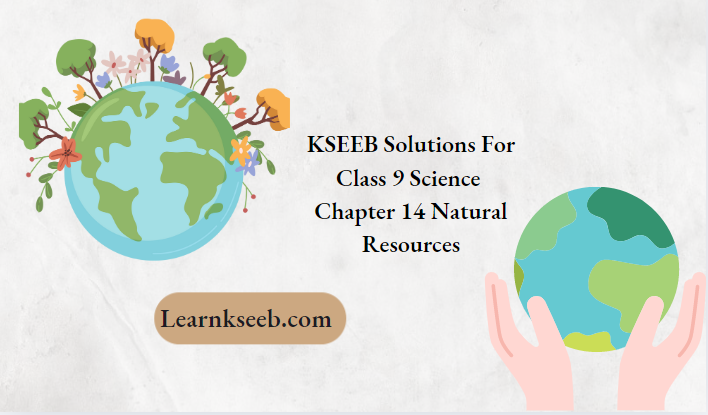 KSEEB Solutions For Class 9 Science Chapter 14 Natural Resources