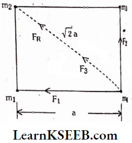 Gravitation Four Identical Masses