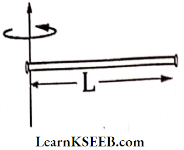 Systems Of Particles And Rotational Motion Thin Rod About One End Of The Rod