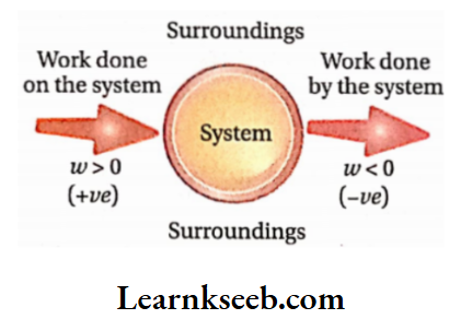 KSEEB Class 11 Chemistry Notes For Thermodynamics Work Done On The System